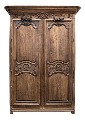 Antique French Marriage Armoire