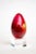 Abstract Vintage Resin Ovoid Sculpture on Custom Lucite Base Red, Tan, Purple, Gray, Yellow, 1960's For Sale - Image 3 of 10