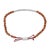 Haus of Brilliance Sterling Silver Sand Bead Station Bracelet Bolo For Sale - Image 4 of 5