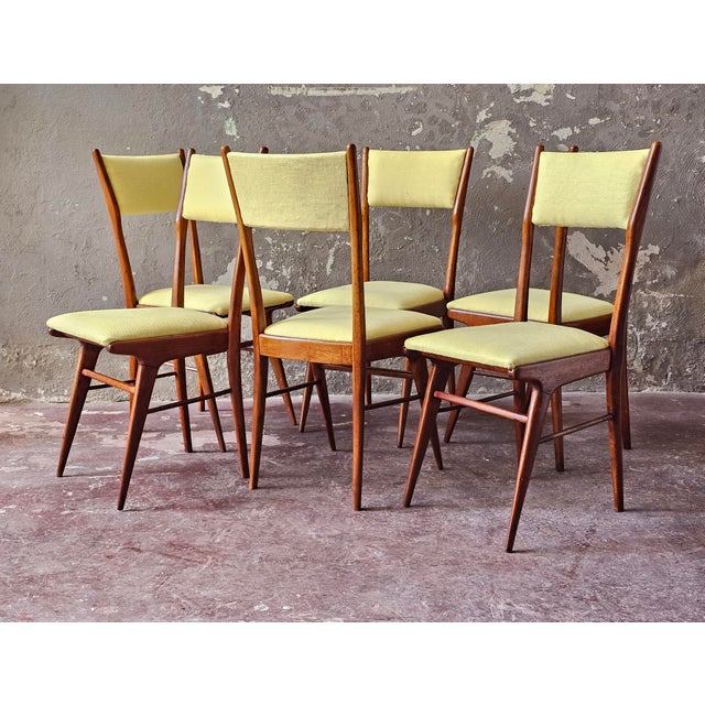 Vintage Italian Chairs by Carlo De Carli, 1950s, Set of 6 For Sale - Image 10 of 10