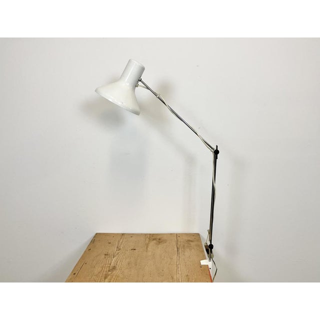Vintage adjustable table lamp designed by Josef Hurka and produced by Napako in former Czechoslovakia during the 1960s. It...