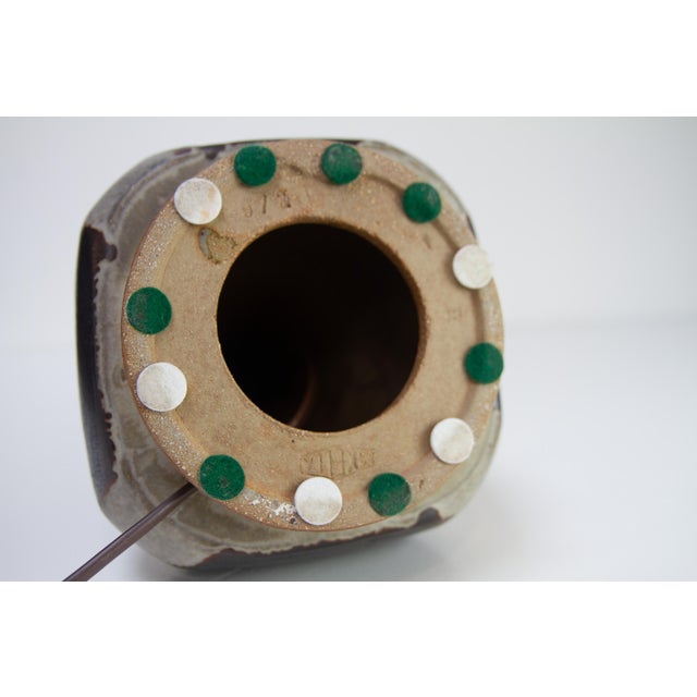 Mid-Century Danish Stoneware Table Lamp by Aksel Larsen for Axella, 1970s For Sale - Image 17 of 18