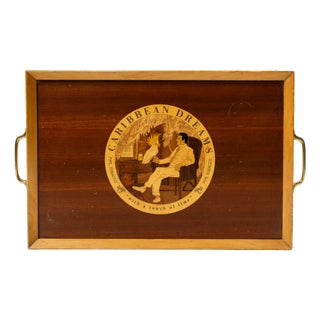 Caribbean Dreams Cocktail Tray, 1950s For Sale