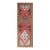 Vintage Turkish Oushak Runner With Sub-Geometric Tribal Medallions in Brown, Red For Sale