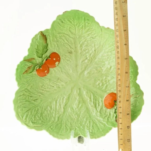 Vintage Ceramic Cabbage Plate from Carlton Ware For Sale - Image 4 of 5
