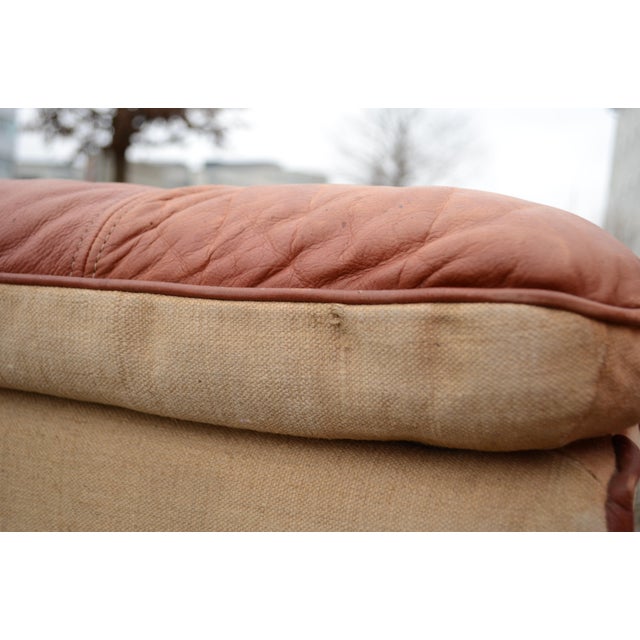 Sapporo Sofa in Cognac Canvas and Leather from Oy Dahlqvist AB / BD Möbel, 1976, Set of 3 For Sale - Image 17 of 18