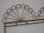 Vintage French Country Double Peacock Style Metal King Headboard Bronze Colored For Sale - Image 4 of 11