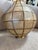 Antique White Pair of Capiz Shell and Brass Wall Sconces Large, 1970s For Sale - Image 8 of 10
