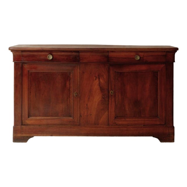 19th Century French Louis Phillipe Walnut Cabinet For Sale