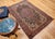 19th Century Farahan Sarouk Rug, Hand-Knotted Wool, Floral Pattern, Navy & Plum Red, 4x6 For Sale - Image 9 of 18