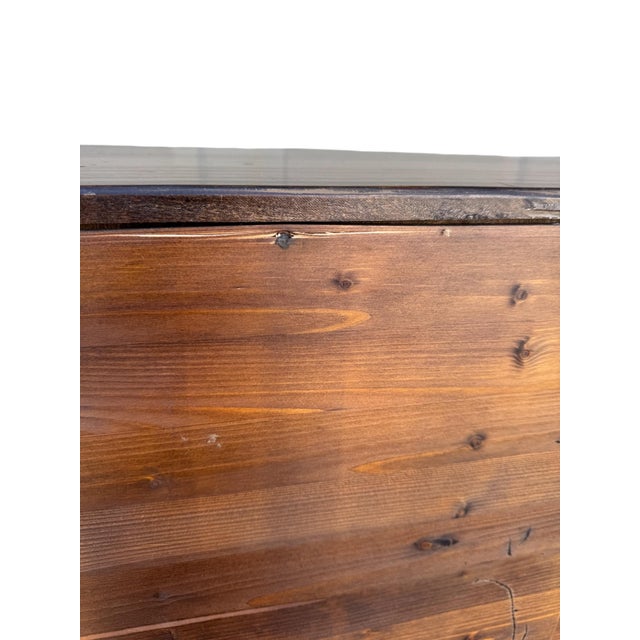 Vintage Mahogany Sideboard With Geometric Inlay For Sale - Image 9 of 17