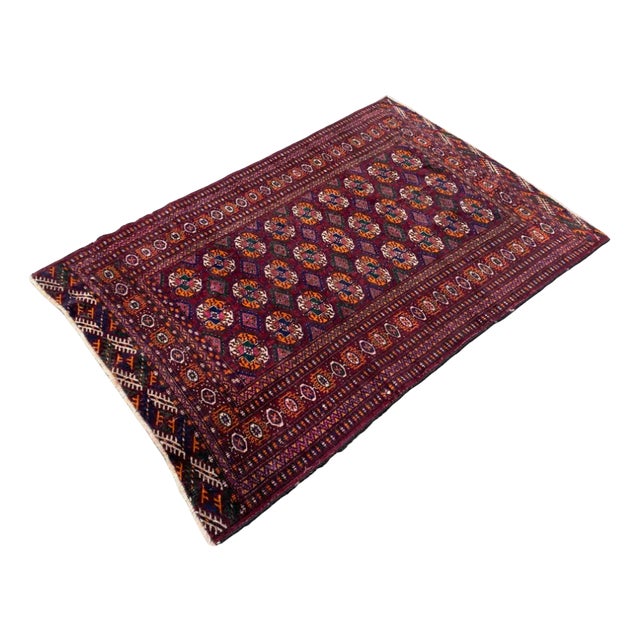 45.5/75 &quot;Bistro” ViNTAGE TURKiSH RUG 5x8 VINTAGE TURKISH Area Rug, Handmade Wool Rug, Farmhouse