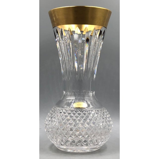 Ornamental Vase in High-Lead Crystal with Gilt Etching from Glashütte Klokotschnik, Germany, 1960s For Sale - Image 14 of 14