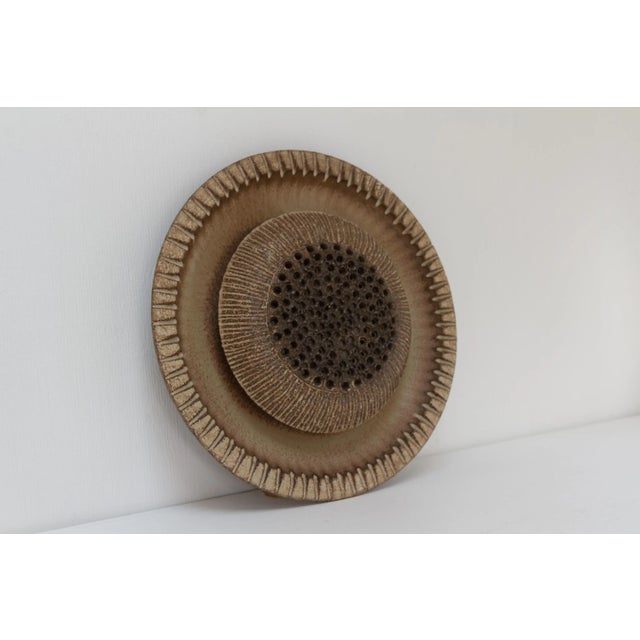 Mid-Century Modern Mid-Century Ceramic Sun Wall Light from Løvemose, Denmark, 1970s For Sale - Image 3 of 18