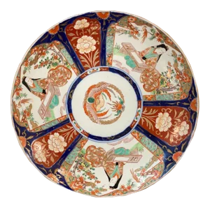 Late 19th Century Large Meiji Period Japanese Imari Porcelain Charger