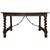 19th Spanish Baroque Walnut Solomonic Leg Fratino Dining Table With Iron Stretcher For Sale - Image 12 of 12