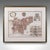 This is an antique London street map. An English, framed and hand-coloured map showing the ward of Farringdon, dating to...