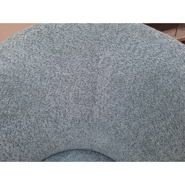 Textile Set of Vintage Tub Chairs in Light Blue Bouclé Fabric, 2000s For Sale - Image 7 of 13