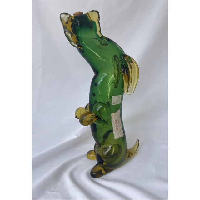Early 20th Century Italian Art Glass Dog-Form Liquor Decanter, Mid-20th Century For Sale - Image 5 of 13