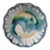Edgecomb Potters Crystalline Starburst Glaze Creamy Blue Green Beachy Bowl Dish Handmade Pottery For Sale