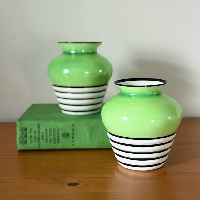 Antique Art Deco Glass Vases For Sale - Image 4 of 12