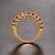 2010s Natural Multi-Shade Sapphire Ring 14k Rose Gold 4.20 TCW Certified, Size 6.5 For Sale - Image 5 of 13