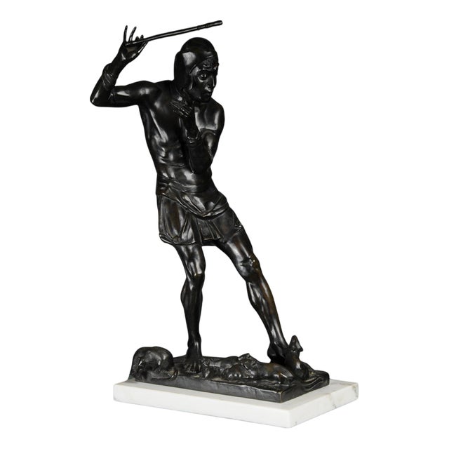 Antique Bronze Sculpture by G. Hengstenberg, 1900 For Sale