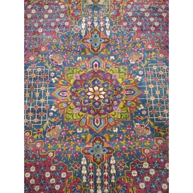 Rose 1920's Persian Lavar Kerman Palace Rug For Sale - Image 8 of 13