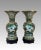 Jingfa Chinese Jingfa Blue & Gold 'Dragon Back' Cloisonne Beaker Form Vases With Auspicious Cranes & Lotus - A Pair on Wood Stands For Sale - Image 4 of 12