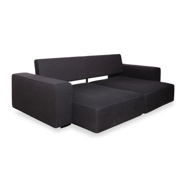 Andy Fabric Three-Seater Grey Anthracite Sofa with Manual Function from B&B Italia / C&B Italia For Sale - Image 5 of 16