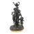 A Patinated Bronze Group Mounted on Marble Base For Sale