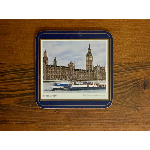 Vintage British Landmarks Coasters- Set of Six For Sale In Jacksonville, FL - Image 6 of 7