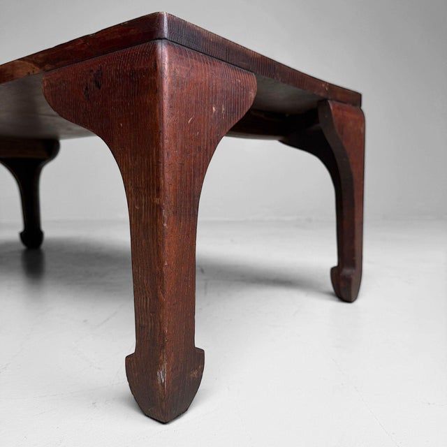 Low Antique Japanese Zataku Table, 1920s For Sale - Image 6 of 11