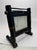Late 20th Century Vintage Asian Faux Black Bamboo Tabletop Picture Frame For Sale - Image 5 of 10