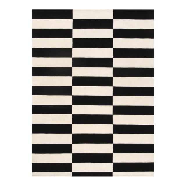 Pasargad Home Rodeo White Area Rug- 9' 9" X 13' 9" For Sale
