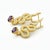 Massive snake earrings. Massive Snake earrings with amethysts in opened mouth. Snake silver earrings. Long snake earring....