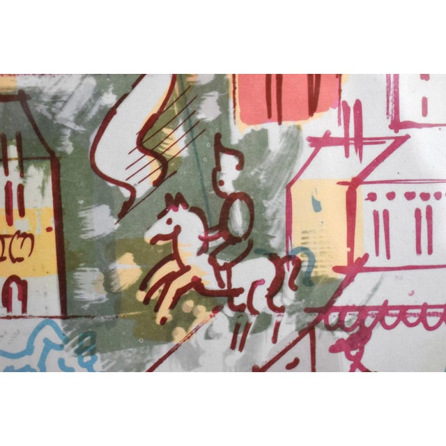 Charles Cobelle Paris Cityscape "Notre Dame" 1978 Lithograph For Sale - Image 11 of 13