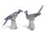 English Staffordshire Hand Painted Porcelain Blue Jay Figurine Pair With Box For Sale - Image 3 of 18