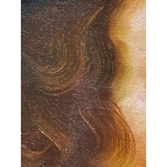 Paint F Rowe, Portrait of the Painter Hendrick Martensz, Paint, Framed For Sale - Image 7 of 11