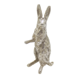 Vintage Italian Handmade Genuine Silver Standing Rabbit Figurine Miniature