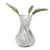 Baccarat Twist Glass Rib Vase For Sale