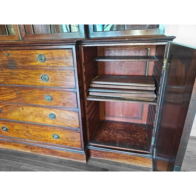 Mid 20th Century Vintage Custom Monumental Breakfront Cabinet For Sale - Image 5 of 11