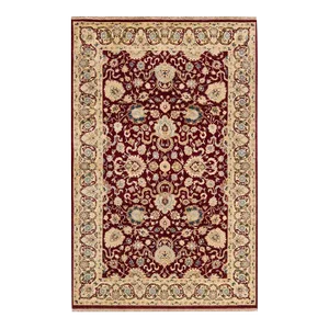 Mogul, One-of-a-Kind Hand-Knotted Area Rug in Red, 4' 8" x 7' 3"