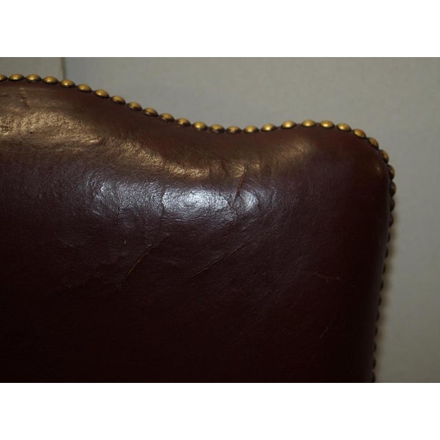 Animal Skin Leather Spencer House Desk Chair For Sale - Image 7 of 17
