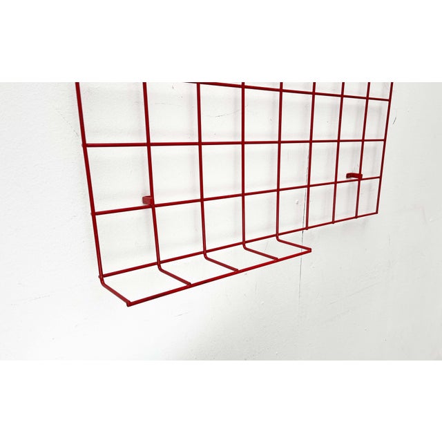 Mid-Century Modern Mid-Century Modern German Red String Coat Rack, 1960s For Sale - Image 3 of 18