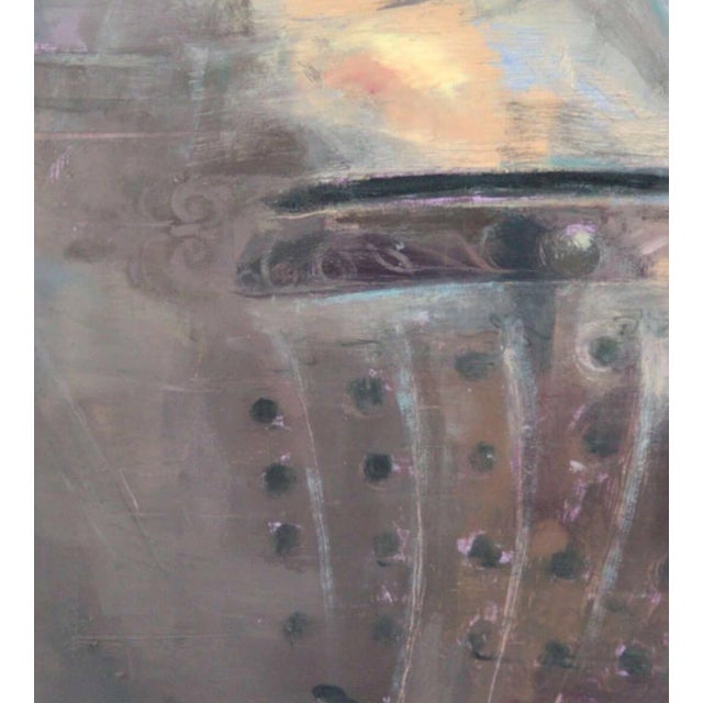 Pearly Shell by Elena Burykina | Oil on panel Portrait of a knight in armor. For Sale - Image 4 of 5