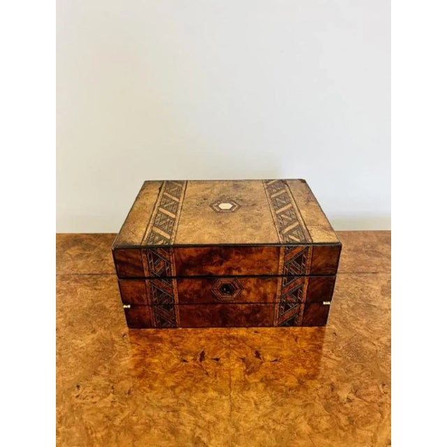 Victorian Tunbridge Ware Inlaid Writing Box, 1860s For Sale - Image 6 of 6
