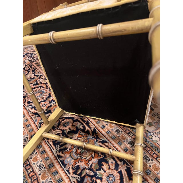 Set of 8 Vintage Faux Bamboo Dining Chairs- Hollywood Regency-Palm Beach For Sale - Image 11 of 12