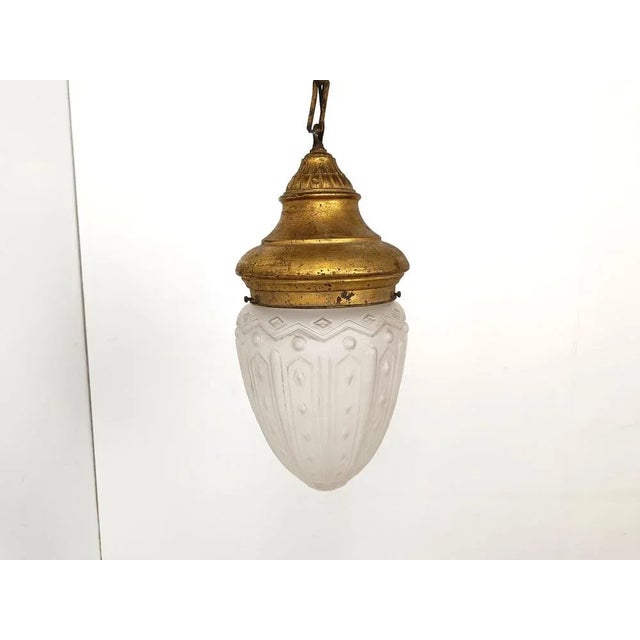 Neoclassical Style Pendant Light, 1950s For Sale - Image 9 of 10