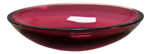Red Flavio Poli Bowl in Murano Sommerso by Flavio Poli, Italy, 1950s